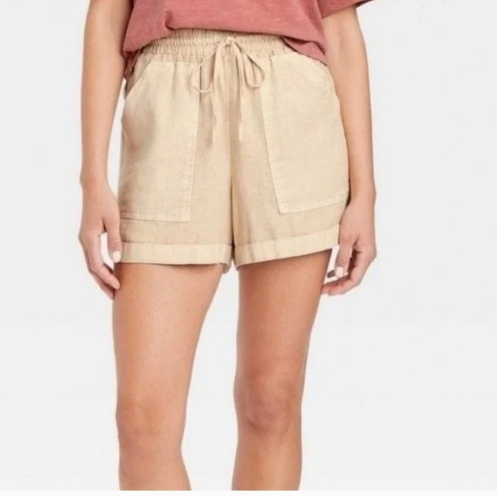 Universal Thread Tan Linen Shorts